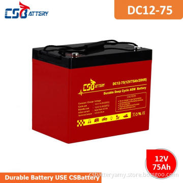 12v 75 Deep Cycle Battery